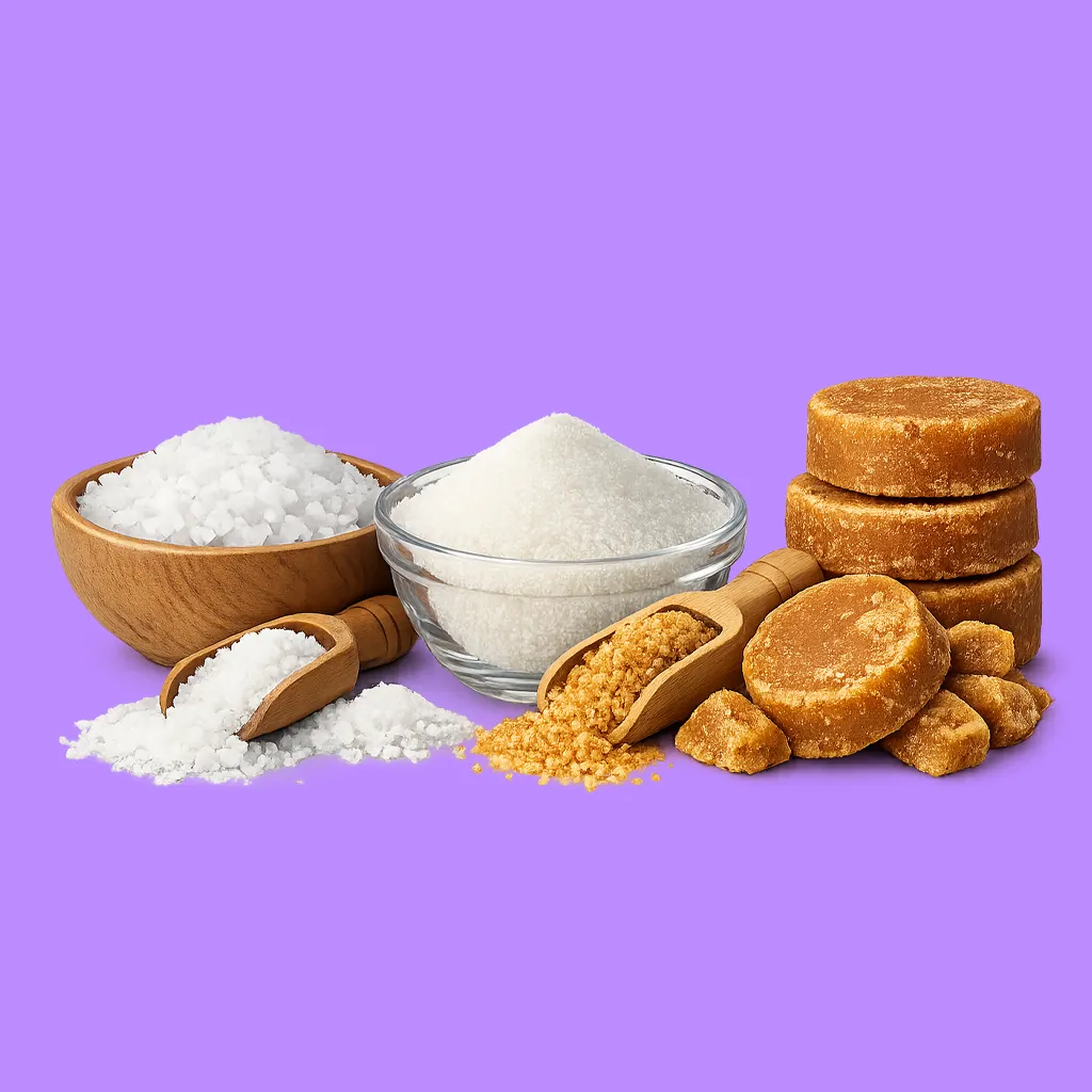 Salt, Sugar & Jaggery