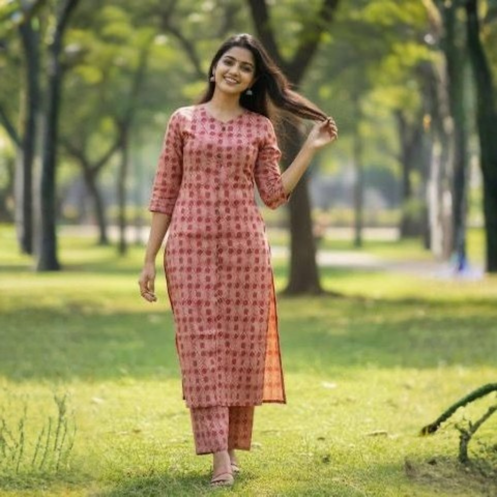 KURTI A- NC (with lining code set)TERRACOTTA GRACE