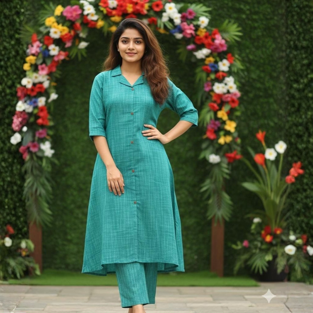 KURTI A-LB (with lining code set) EMERALD BREEZE