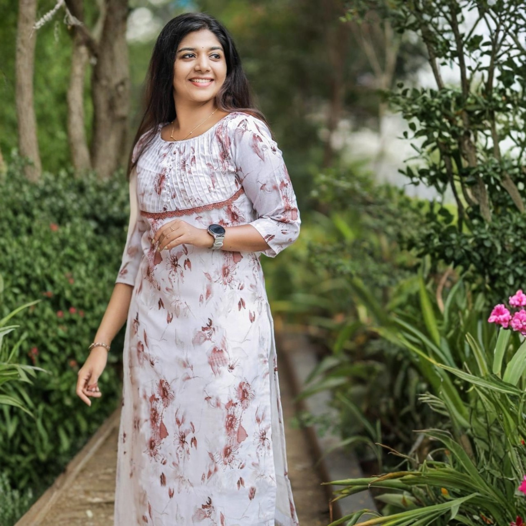 EARTH ROSE KURTI ( WITH LINING )