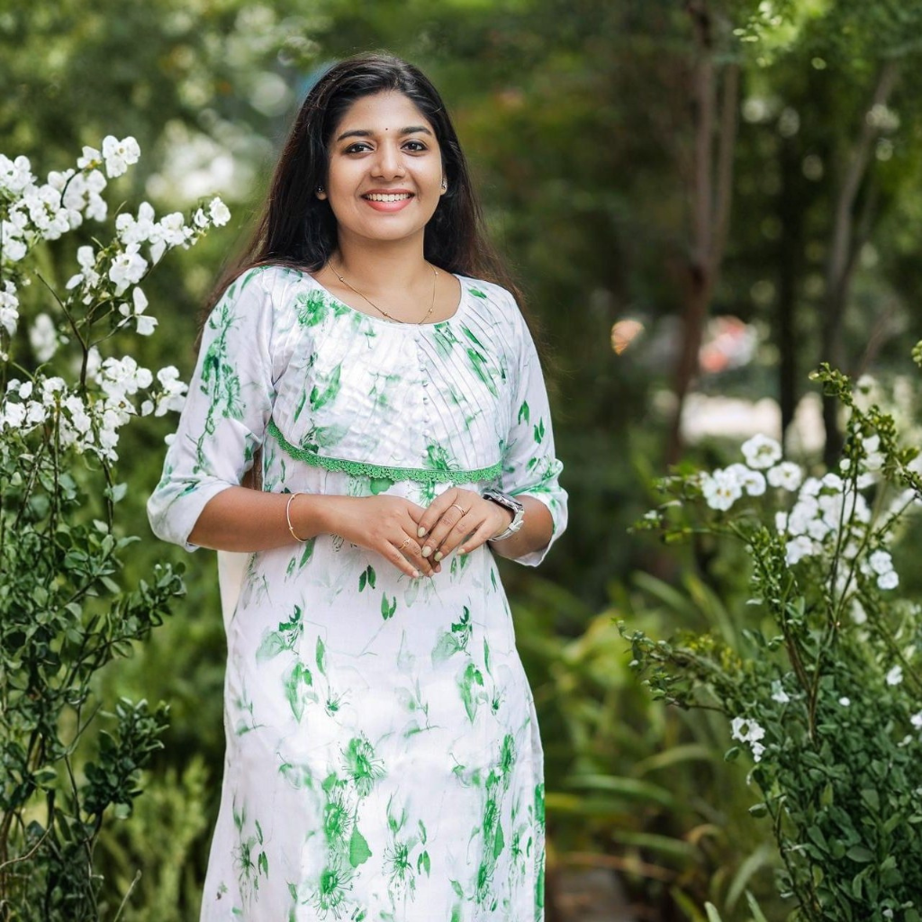 EMERALD FLORAL KURTI ( WITH LINING )