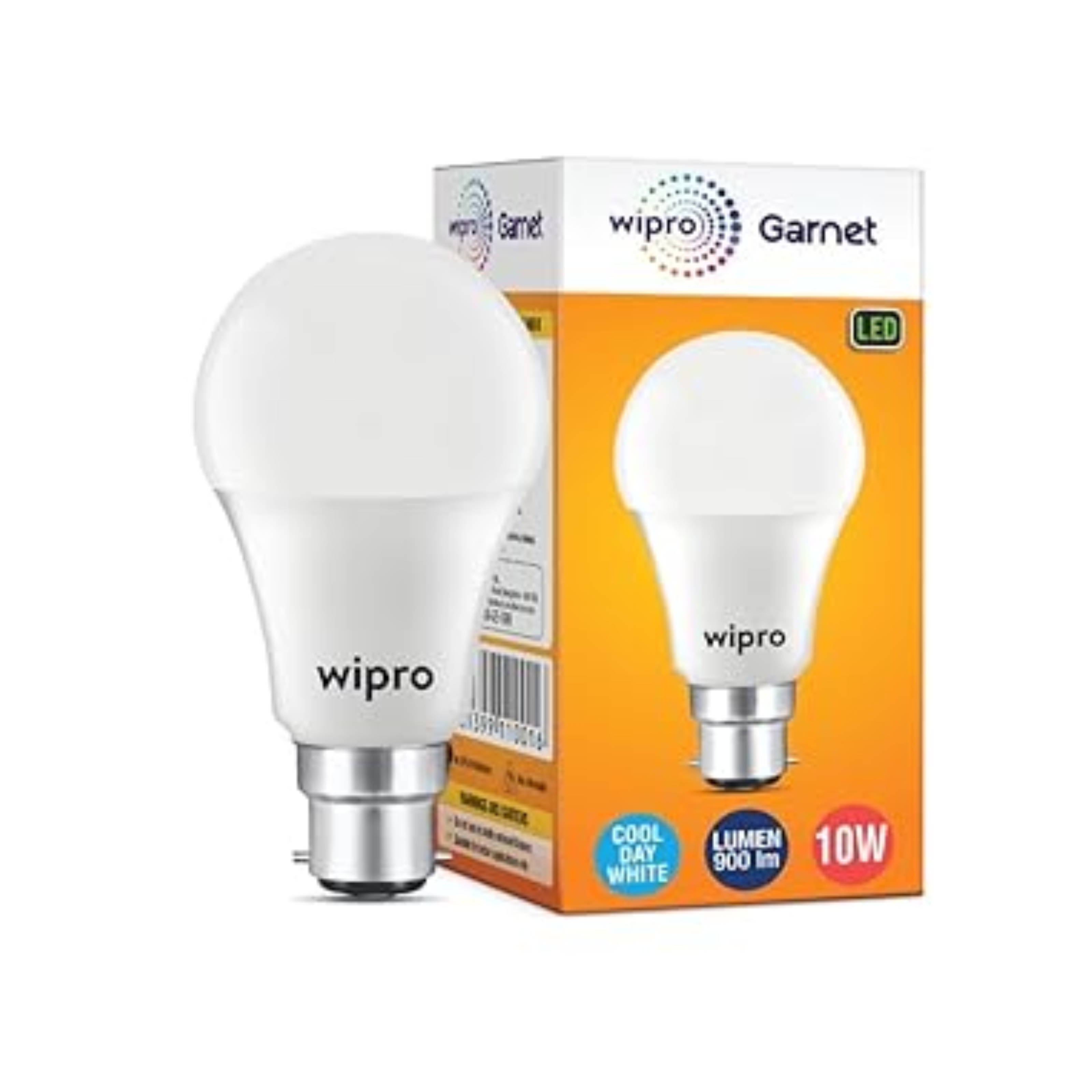 wipro Garnet 10W LED Bulb for Home & Office |Cool Day White