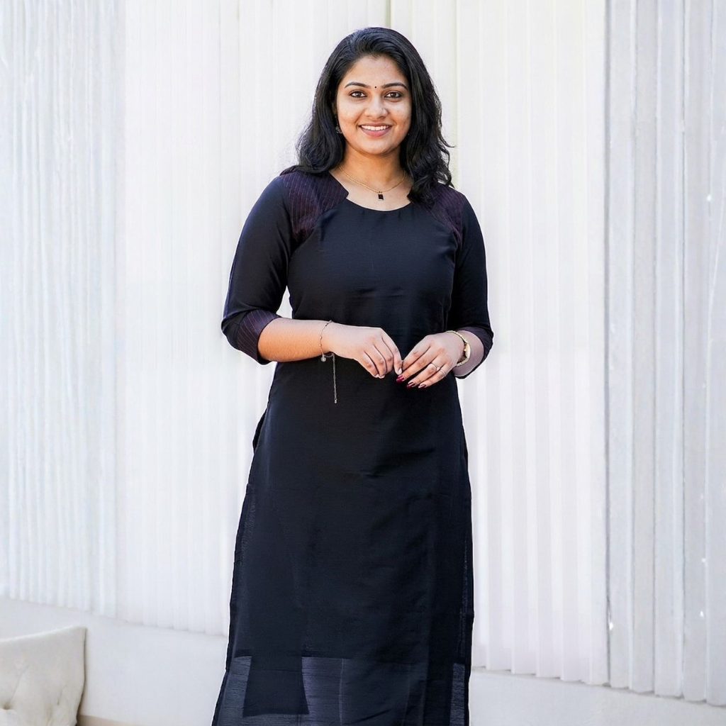 A-HC(with lining) MYSTIC BLACK KURTI