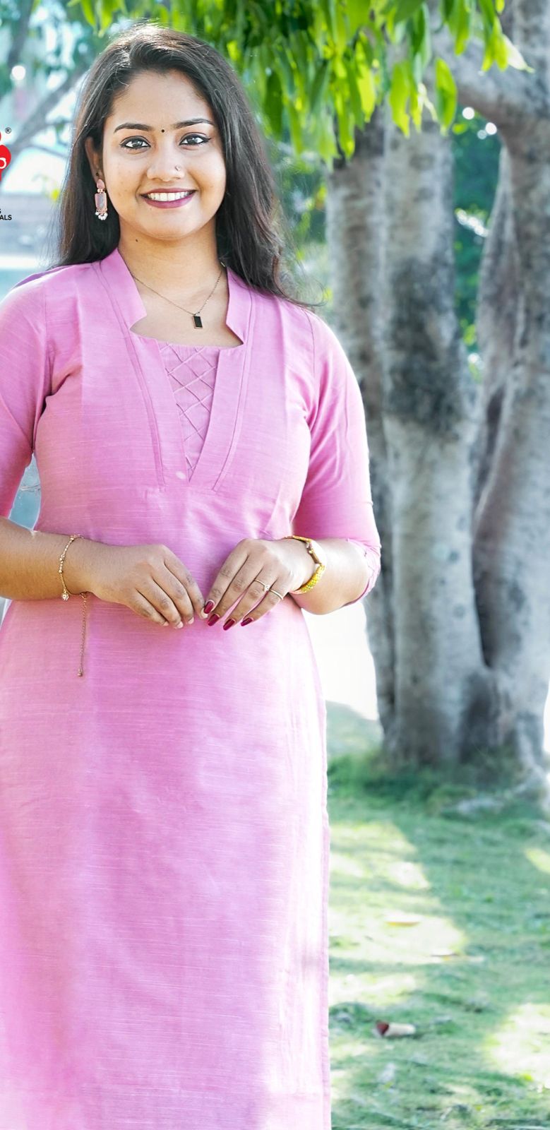 KURTI A-JE(with lining) PINK BLISS KURTI