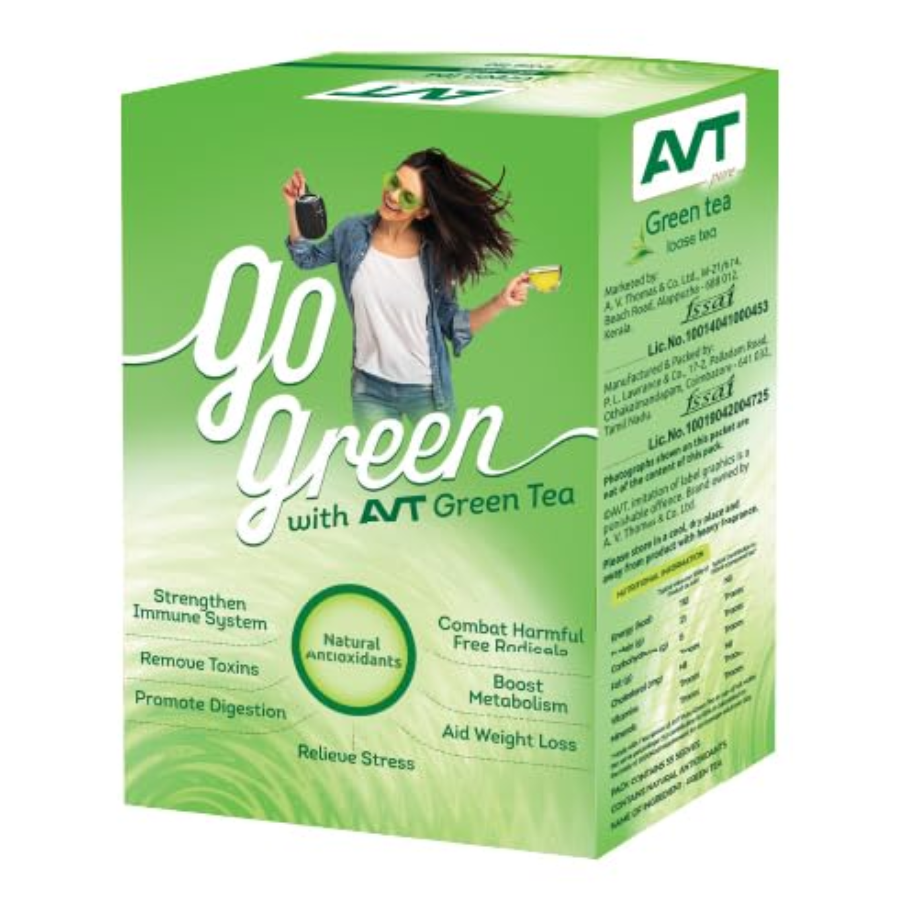 AVT Pure Green Tea, 100g Box