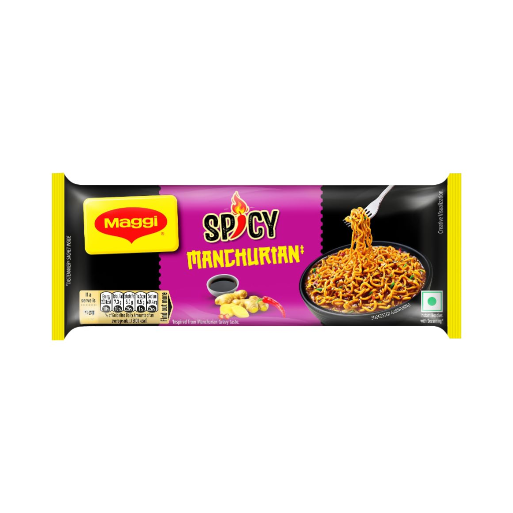 MAGGI Spicy Manchurian Noodles | Inspired by Manchurian Gravy | Instant & Easy-to-Cook Snack | 244g Pack