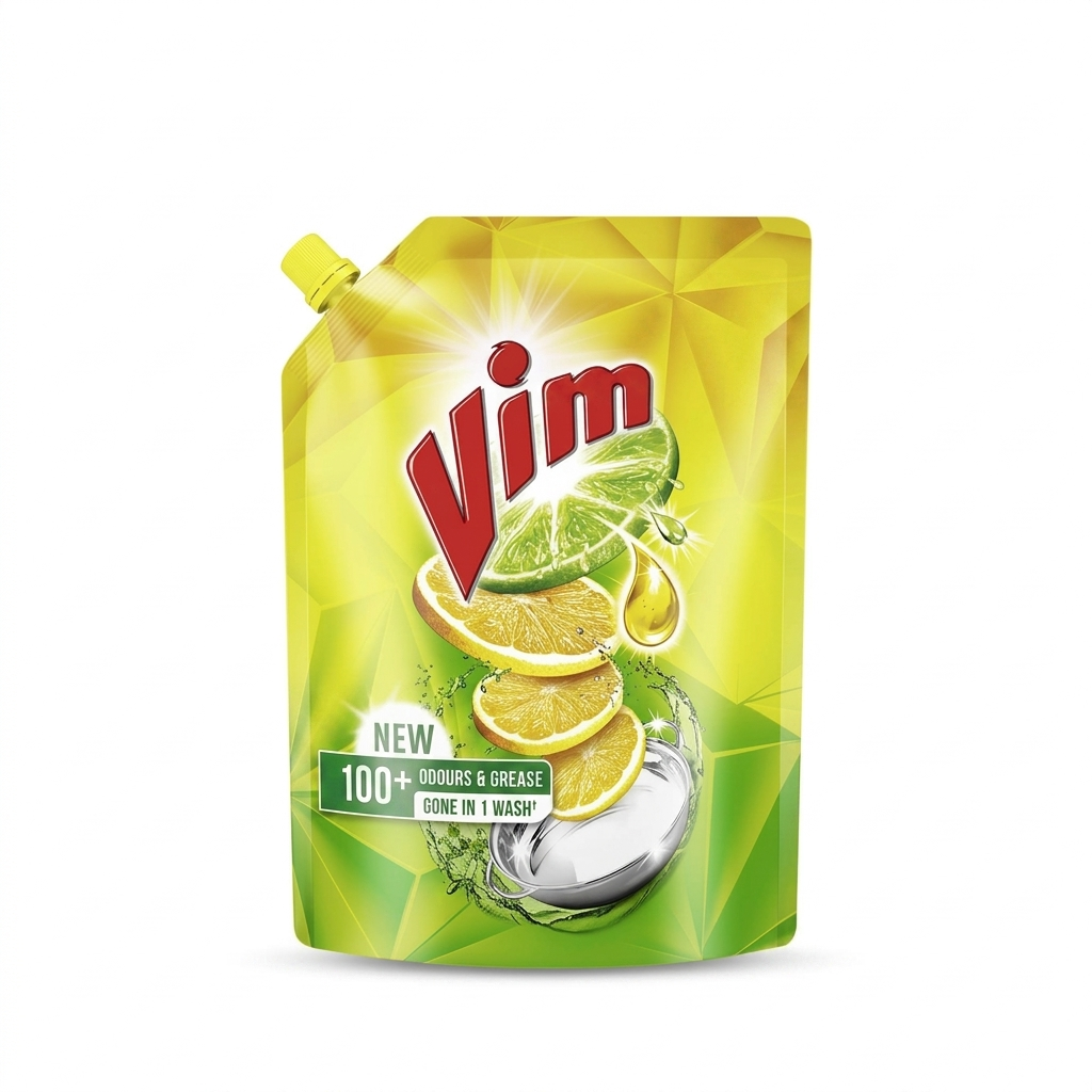 Vim Dishwash Liquid Gel Lemon 115 ml Refill Pouch