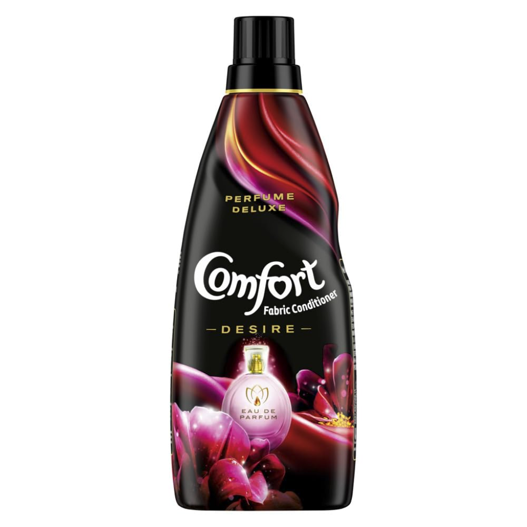 Comfort Perfume Deluxe After Wash Fabric Conditioner Desire 210 ml| Liquid Fabric Softener with Fine French Fragrance for Freshness|| Softness & Shine