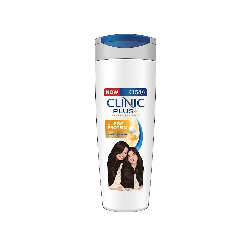 Clinic Plus Strength & Shine Shampoo with Egg Protein for Strength, Shine and Smoothness, 175 ml