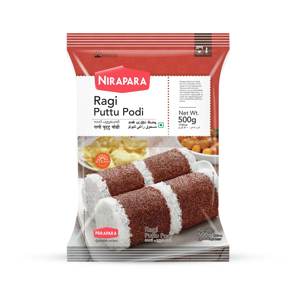Nirapara Ragi Puttu Podi 500Gm