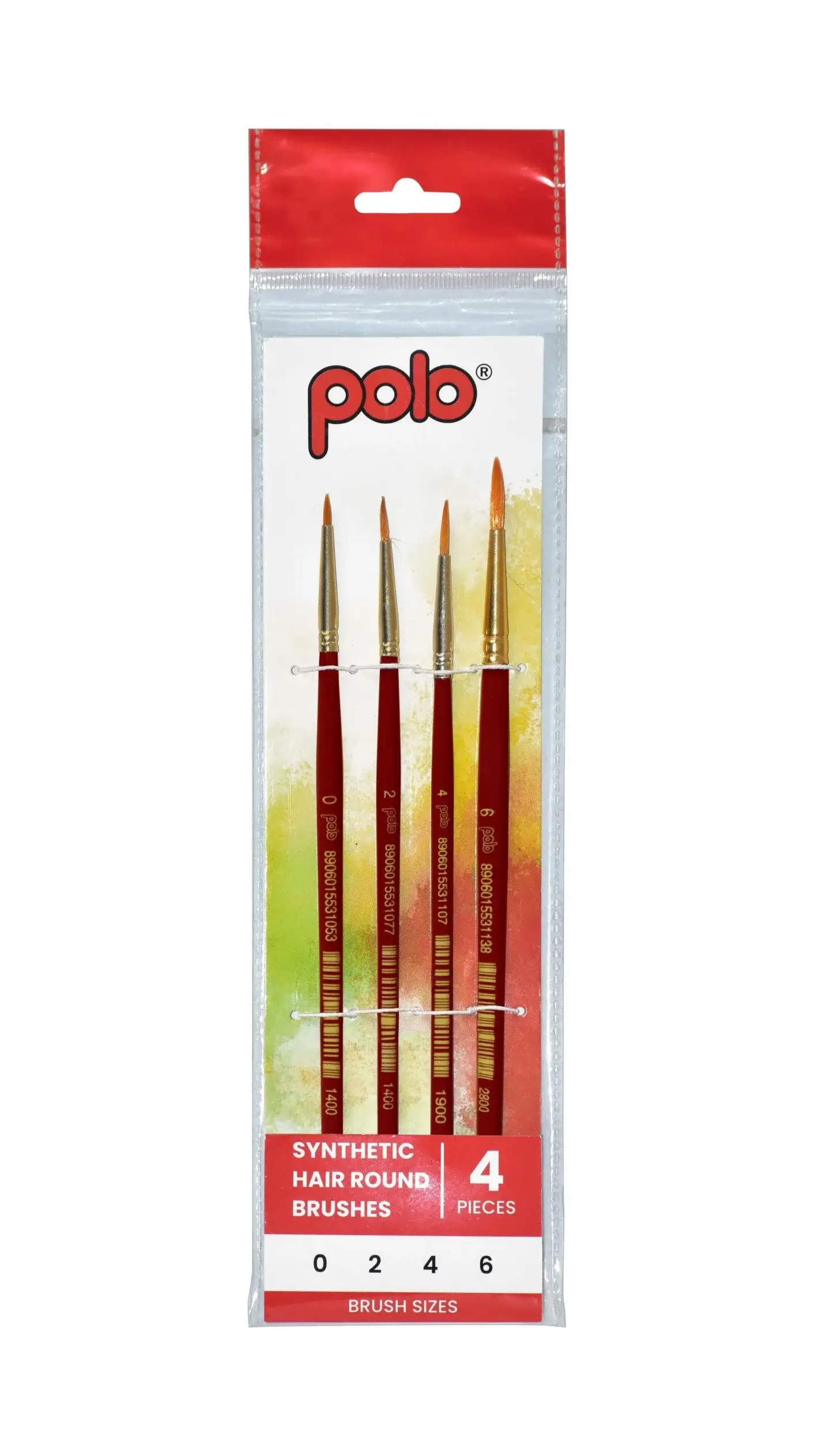 Polo Synthetic Round Brush Set Of 4
