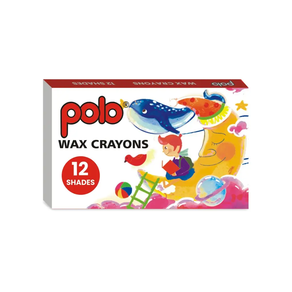 Polo 12 Shades Wax Crayons Tray Pack