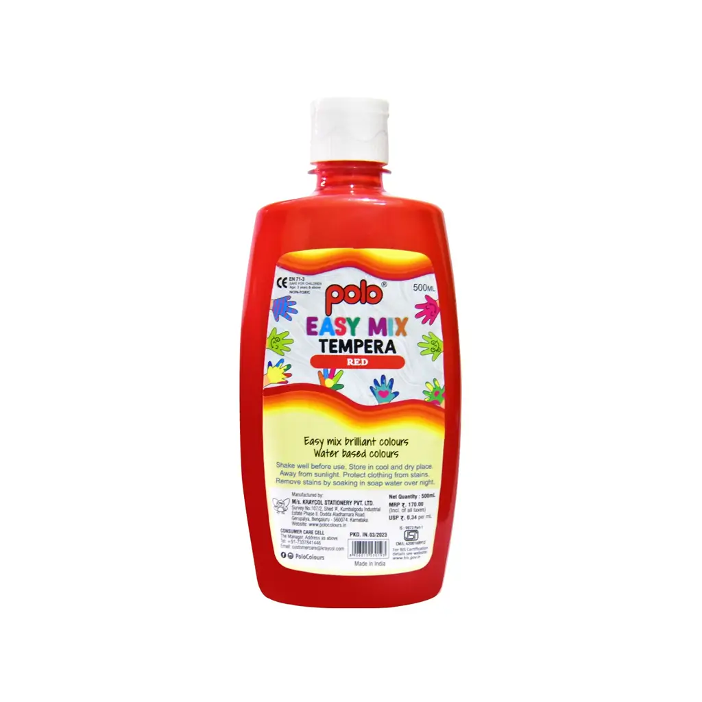 Polo Tempera Colour 500 ml Red